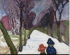 Edvard Munch, l’œil moderne : Nysnø i alleen [Neige fraîche sur l'avenue] 1906 Huile sur toile 80 x 100 cm © Munch Museum / Munch-Ellingsen Group / BONO 2011 © Adagp, Paris 2011